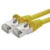 1aTTack.de Network cable CAT5e 2x RJ45 connector foil and braid-shielded SFTP network patch cable 15m yellow