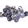 Indian 30 PC Blue White And Blue Vintage Cermic Knobs Drawer Pull Cupboard Door
