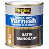 Rustins Quick Dry Varnish Mahogany 500ml