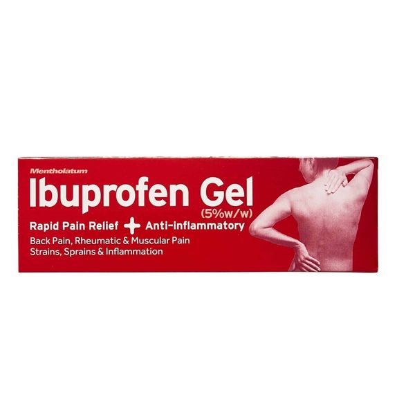 Ibuprofen Topical Gel 5% Rapid Pain Relief Back Rheumatic Muscular Pain 50G