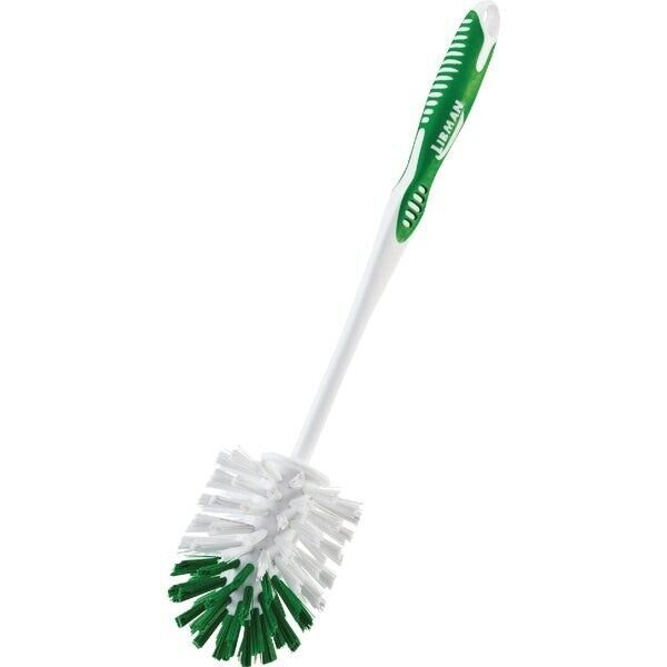 (6)-Libman 14 In. Designer Toilet Bowl Brush Rubber-Grip Handle. Model: 22