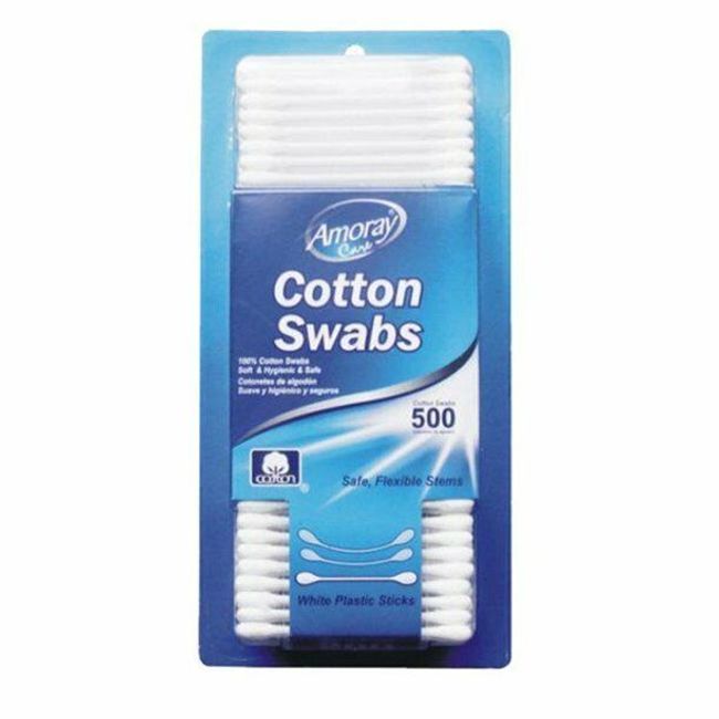 500 PCS Cotton Swab Applicator Q-tip Swabs 3" Long Double Tipped