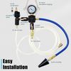 Vacuum Coolant Refill Tool with Gauge Adapter Hoses for Automotive Use