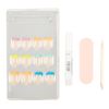 Ardell Nail Addict Artificial Nail Set, Rainbow French