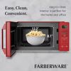 700-Watt Compact Countertop Microwave Oven-0.7 Cu. Ft. in Red