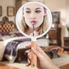 FRCOLOR Hand Mirror, Hand Mirror, Wooden Handle, Handheld Mirror, Makeup Mirror, Makeup Mirror, Makeup Mirror, Makeup Tools, Tabletop Mirror, Makeup Mirror, Salon, Barber Shop, Handheld Mirror