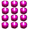 12 Pack PINK Submersible Waterproof Underwater Battery LED Tea Light~Wedding