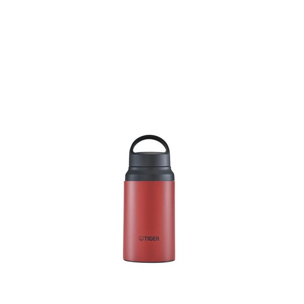 Tiger Thermos Flask MCZ-N040R 13.5 fl oz (400 ml) with Handle, Lightweight, Stainless Steel Bottle, Outdoor, Red