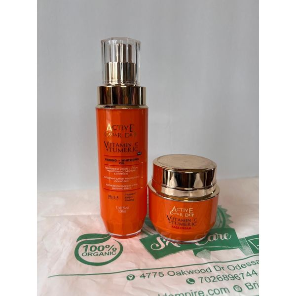 Active Caviar Drip Vitamin C + Turmeric Serum & Face cream (ORIGINAL)