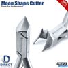Professional Moon Shape Toe Nail Clipper Chiropody Thick Nail Cutter Nipper 3Pcs