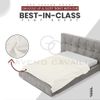 400 Thread Count Plain Bedding, Easy Care Double Flat Sheet, Hotel Quality Bed Sheets, Cream