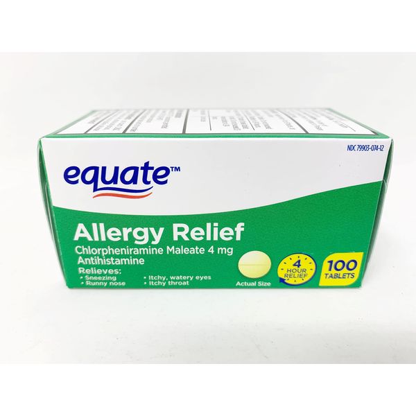 Equate: Chlortabs Tablets Antihistamine, 100 Ct
