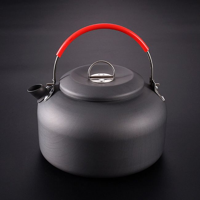 Camping Kettle 0.8L/1.4L Aluminum Alloy Camping Tea Coffee Pot Lightweight  Large Capacity for Hiking Backpacking Picnic Travel