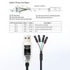 DTECH USB to TTL Adapter 3.3V 4 Pin USB to UART Debug Cable Prolific Chip LED Indicators PL2303 IC Serial Converter Output 3.3 Volt for Windows 11 10 8 7 XP MAC Linux Easy Debugging Programming (1.8M)