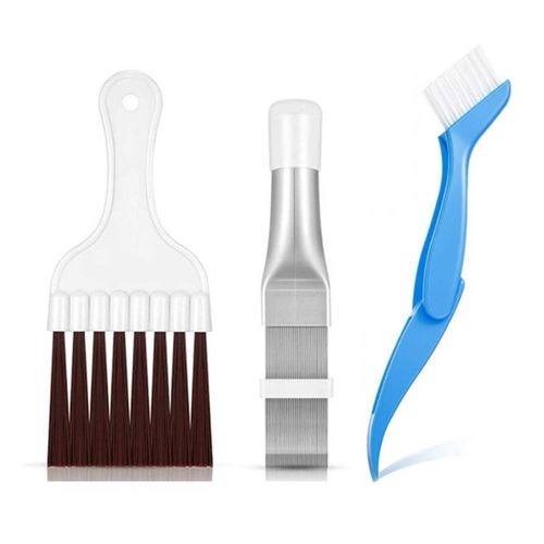 Air Conditioner Cleaning Kit, 3 Pieces, Air Conditioner Cleaning Brush, Air Conditioner Fin, Blue Folding Brush, Cleaning Fin Cleaning Brush, Air Conditioner Fin Comb, Cleaning Tool, Refrigeration