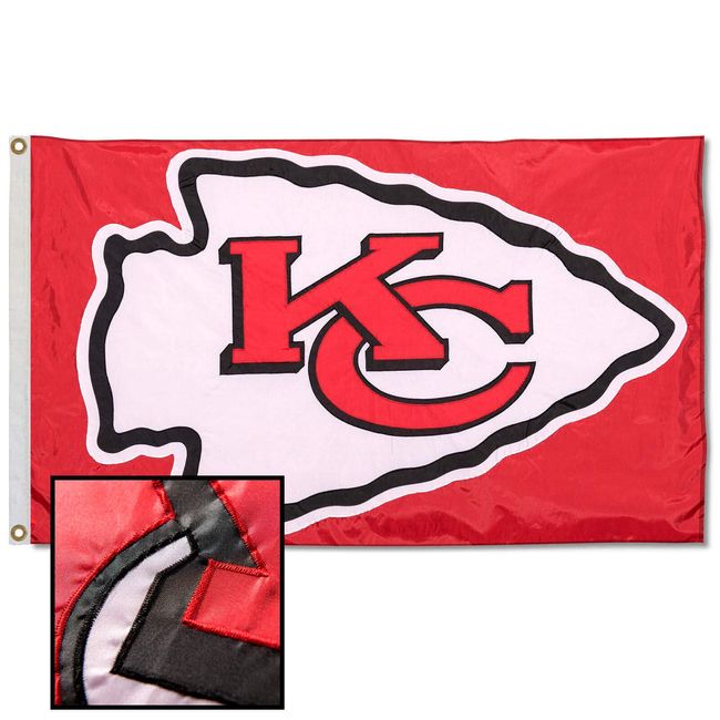 Kansas City Chiefs Embroidered Nylon Flag