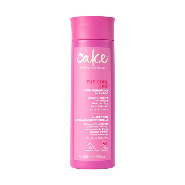 Cake Beauty Curl Shampoo, The Curl Girl – Moisturizing & Cleansing – For Frizz Control & Humidity Blocking – Aloe Leaf Juice, Sunflower Seed Oil & Argan Oil – For Curly Hair – 10 oz.