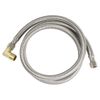 BRAIDED DISHWASHER CONNECTOR 3/8 COMP X 3/8 COMP W/BRASS ELBOW -84"