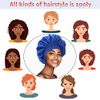 3 Pack Satin Bonnet Silk Bonnet for Sleeping, Bonnets for Black Women Hair Bonnet for Sleeping Large Sleep Cap, Wide Soft Band Bonnet for Curly Hair