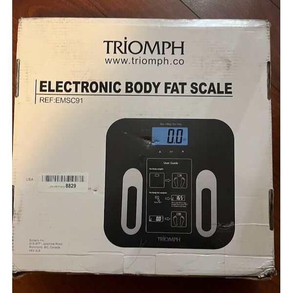 Triomph Precision Body Fat Scale EMSC91 LCD Digital Bathroom Scale