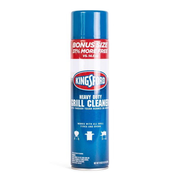 Kingsford Grill Cleaner Aerosol Spray 19oz | BBQ Grill Cleaning Accessories Aerosol Spray for Cleaning Barbeque Grills | Quick Clean 19oz Spray Aerosol for Barbecue Grills