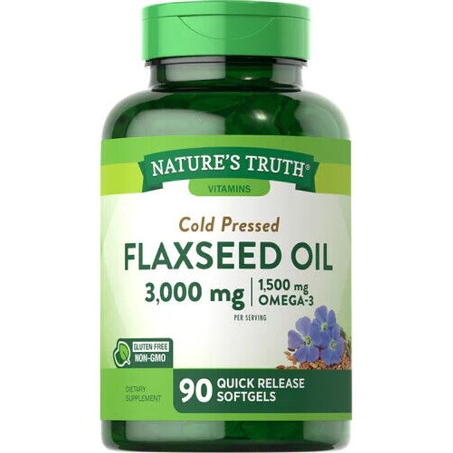 FLAXSEED OIL 3000MG SGC 90CT NATURE'S TRUTH