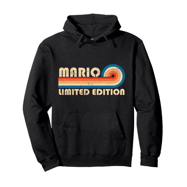 MARIO First Name Funny Retro Vintage Birthday Pullover Hoodie