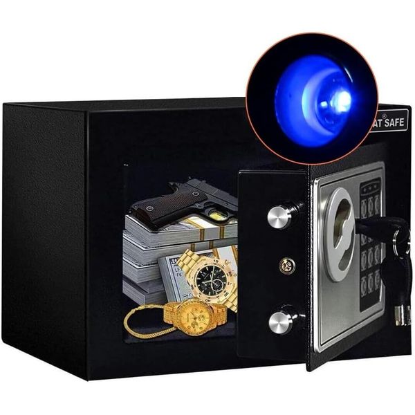 Safe Box with Induction Light,Electronic Digital Security Safe Steel