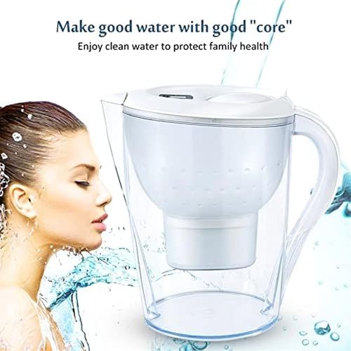 Kitchen Household Water Filter, Activated Carbon Water Filter Jug Water Filter, Filter Jug, Home Water Filter, Activated Carbon Filter Water (Blue)