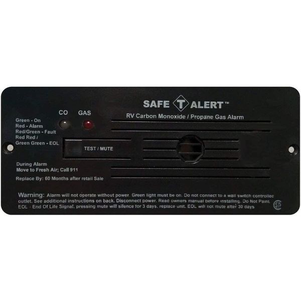 Safe-T-Alert by MTI Industries 35-742-BL Dual LP/CO Alarm - 12V, 35 Series Flush