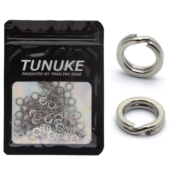 TUNUKE Solid Ring Split Ring Value Fishing (Trial Set 1, Split Ring)