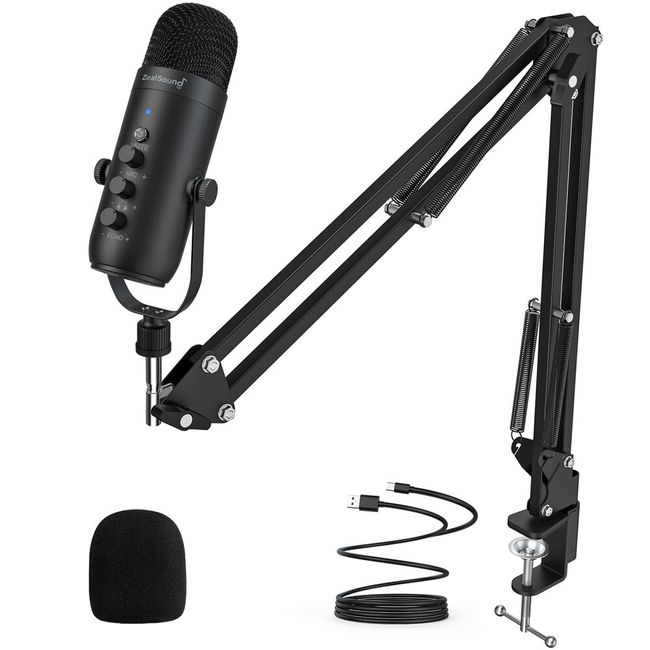  Moman Podcast Microphone, Microphone USB PC Plug & Play Windows  Mac Laptop Cardioid Polar Pattern Perfect for Recording  Zoom   Discord Streaming, USB-PC-Condenser-Computer-Microphone :  Electronics