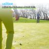 MUXSAM 2 Pcs Golf Alignment Stick, Yellow Swing Trainer Tool, 48" Collapsible Alignment Stick Golf Training Aid Practice Sticks,Advance Alignment, Aiming, Putting Practice, Full Swing Training Posture
