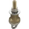 Removable Rope Eye For Vinyl Pool Chrome Plated Brass