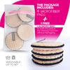 Microfibre Cleaning Discs Reusable and Washable Beige
