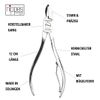 nippes Solingen Pinza per unghie, 12 cm