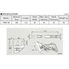 ENGINEER Smart' Adjustable Spanner (Stubby Type) with Thin, Super Slim 2mm Jaws twm-08