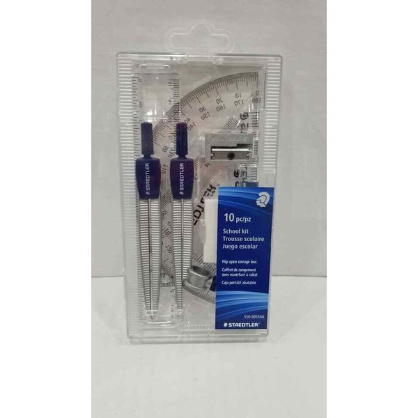 Staedtler Math Set for Drawing Measuring Tool (550 60S3A6) (LOC PEG G-9)