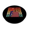 Bricklayer Retro Style Construction Worker Art PopSockets Adhesive PopGrip