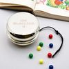 Personalised Silver Metal Yo-Yo with Custom Engraving on One Side, Classic Design with String