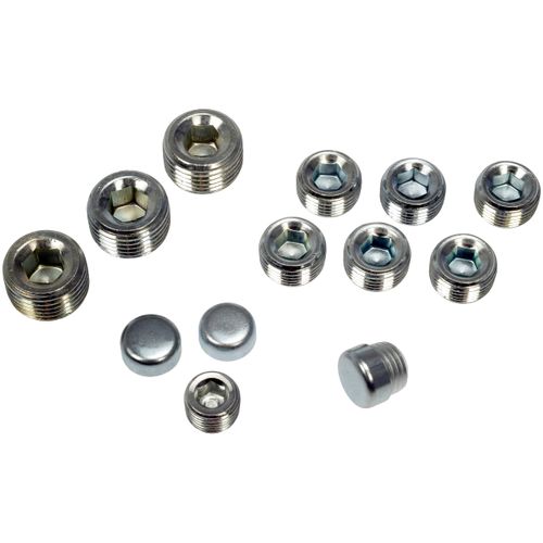 Dorman 557-014 Chrysler Steel Expansion Plug Kit, 14 Expansion Plugs, 11 Pipe Plugs Compatible with Select Chrysler/Dodge/Plymouth Models