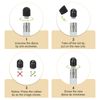 sourcing map 40Pcs Replacement Stylus Pen Tips 6mm Conductive Capacitive Touch Screen Pens Tips Silicone Rubber, Black