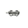tamarusan (tamarusan) Blue Marble Double Heart Glance Chin Clip Hair Pins