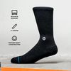 Stance Run Light Crew Socken, Schwarz, Large