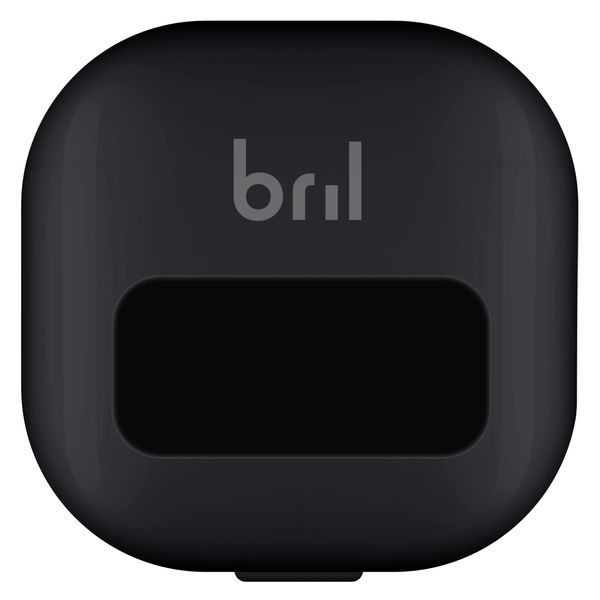 Bril UV-C Toothbrush Cleaner, Portable Brush Cover, Holder, and Travel Case for Any Size Toothbrush, Black