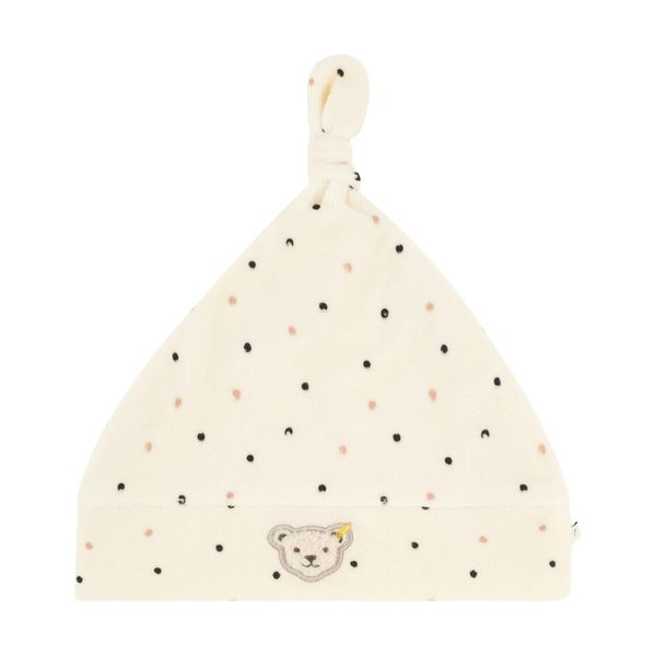 Steiff Mütze EU Größe 39 Eggnog, Baby Mädchen Mütze, Ohrenschützer für Babys, warme Wintermütze, Ohrenwärmer für kalte Jahreszeit, weich und bequem, waschmaschinenfest