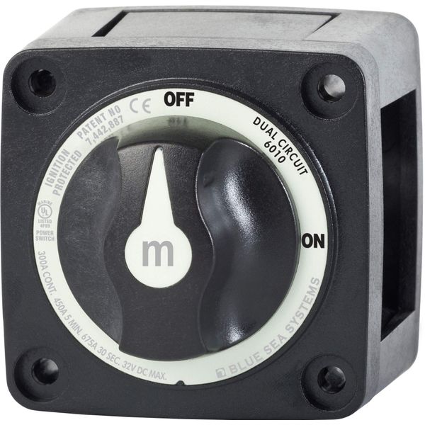 Blue Sea Systems 300アンペア m-シリーズ バッテリースイッチ afd = no | amps - max = 300 | lockable = none | po