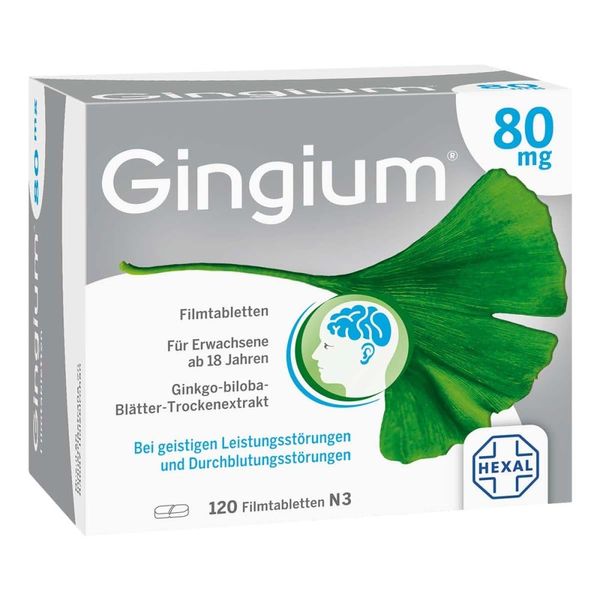 Gingium 80 mg Film-Coated Tablets, Pack of 120