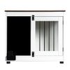 Pet dog wooden kennel 2 doors  Storage table Doodle with function