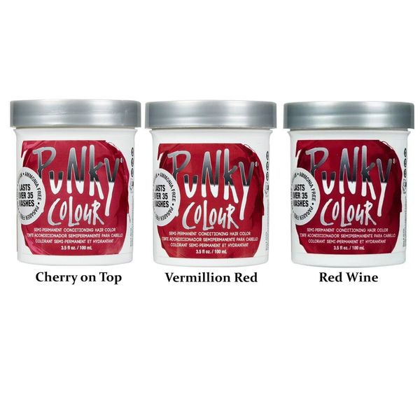 PUNKY COLOUR Semi Permanent Conditioning Cherry on top/Vermillion Red/Red Wine